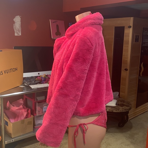 ❤️ Faux Fur Jacket Brand New - Picture 7 of 9